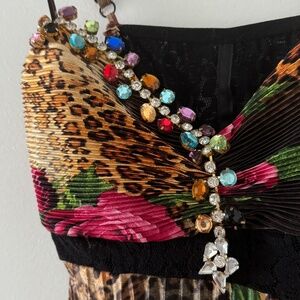 Rhinestone decorated dress